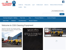 Tablet Screenshot of csscleaningequipment.co.uk